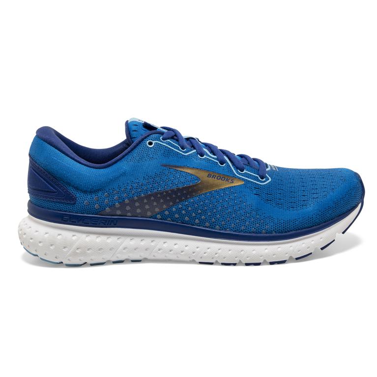 Brooks Men's Glycerin 18 Road Running Shoes - Blue/Mazarine/Gold (ILMN53604)